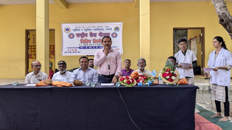 राष्ट्रीय सेवा योजनेचे विशेष शिबिरास मौजे वांगी येथे सुरुवात